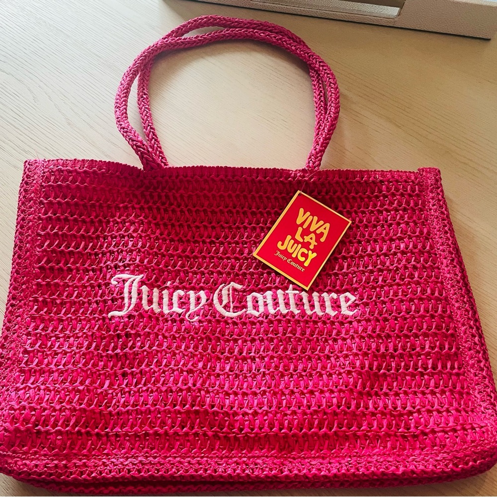 NWT JUICY COUTURE Straw Tote